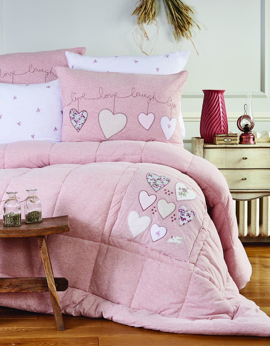 Karaca Home Melinda Cotton Comfort Çift Kişilik Uyku Seti Pembe Karaca Home