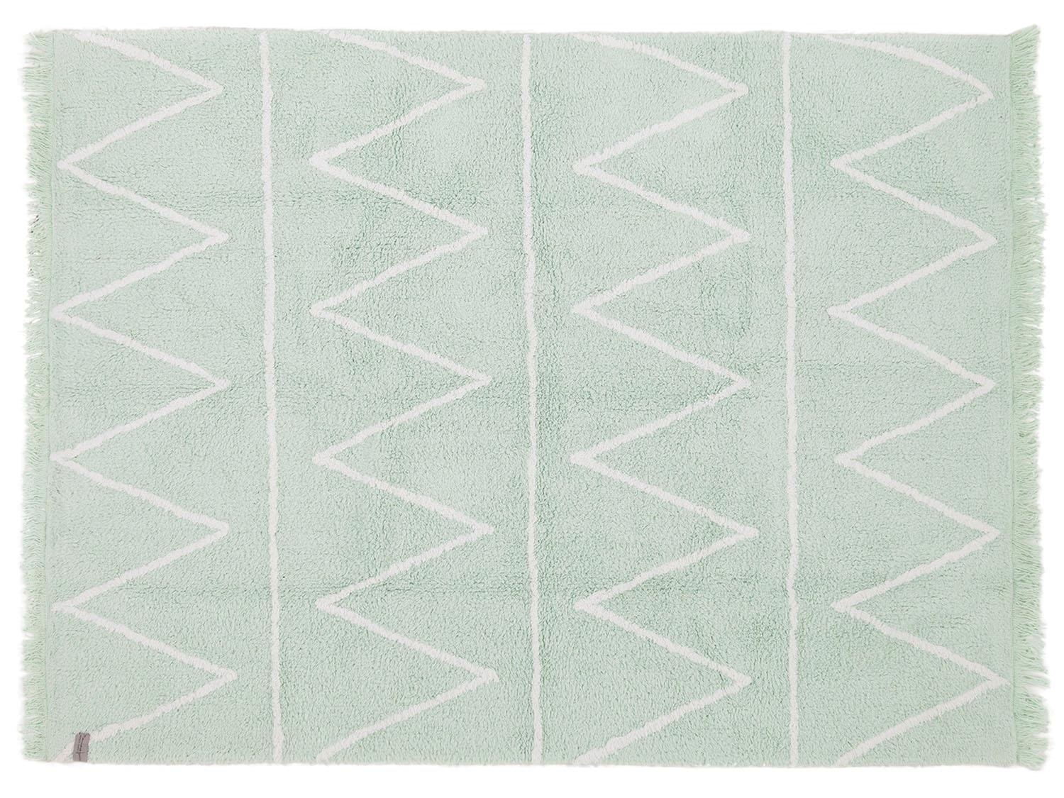 lorena canals hippy 100 pamuk hali 120 x 160 cm mint yesili pera bulvari